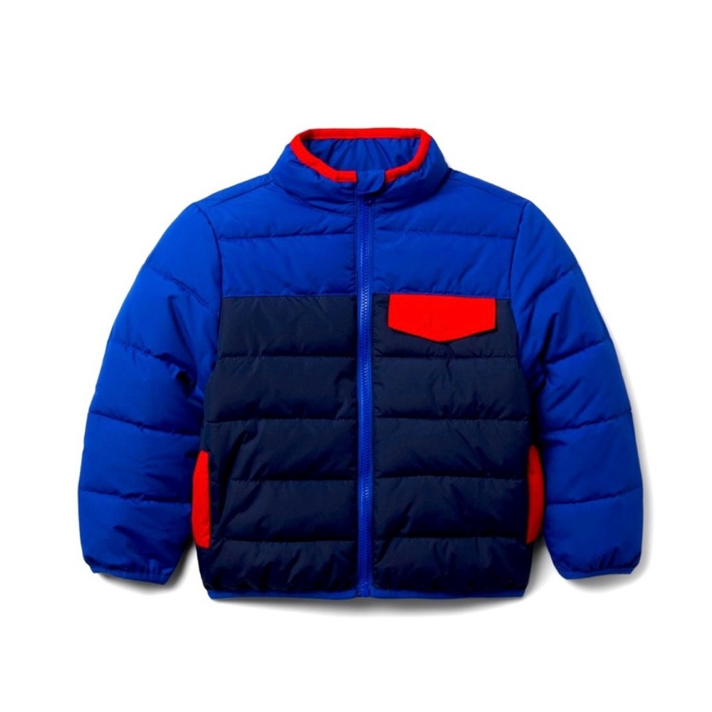 NWT Janie and Jack Colorblock Puffer Jacket